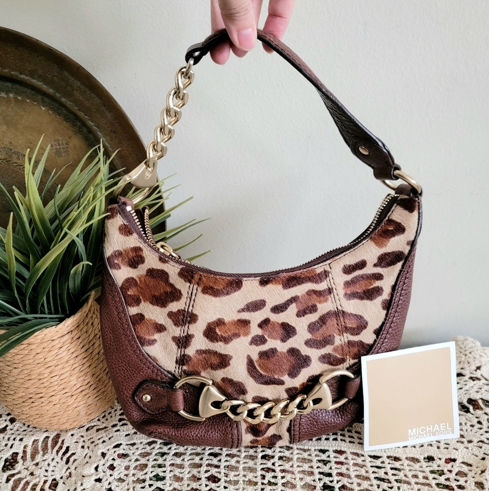 Michael kors cheetah horsehair bag Rare